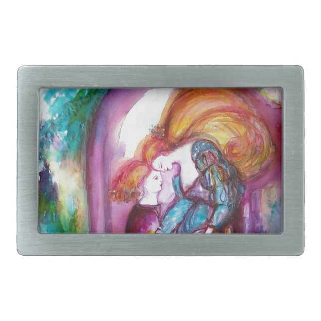 ROMEO AND JULIET Romantic Valentines's Day Rectangular Belt Buckle (Front)