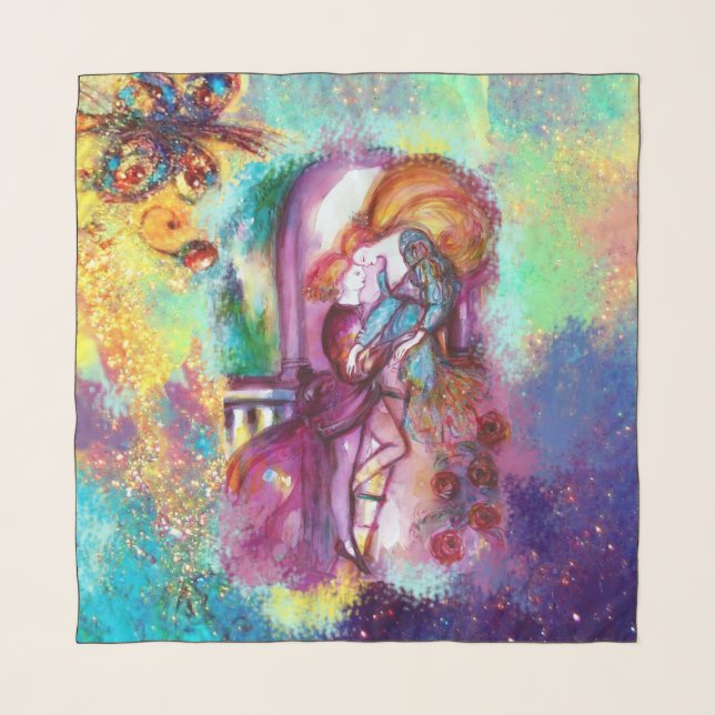 ROMEO AND JULIET Romantic Valentines's Day Scarf (Front (Horizontal))