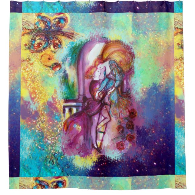 ROMEO AND JULIET Romantic Valentines's Day Shower Curtain (Front)