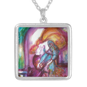 ROMEO AND JULIET Romantic Valentines's Day Silver Plated Necklace