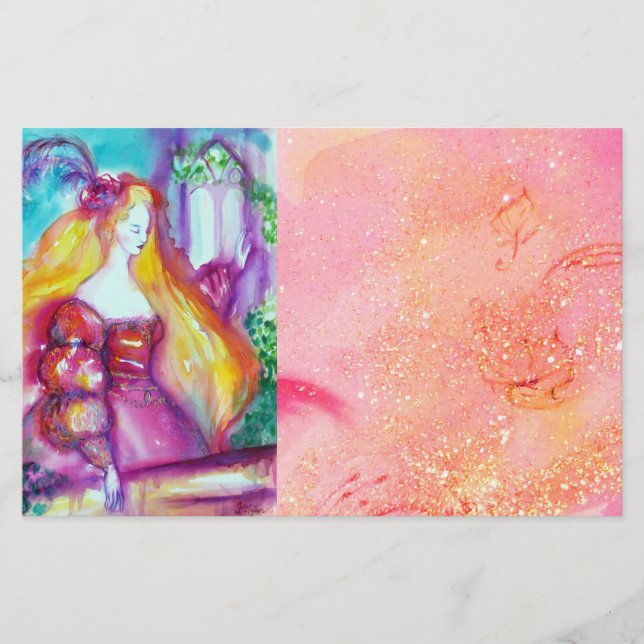 ROMEO AND JULIET Romantic Valentines's Day Stationery (Front)