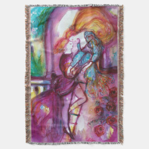 ROMEO AND JULIET Romantic Valentines's Day Throw Blanket
