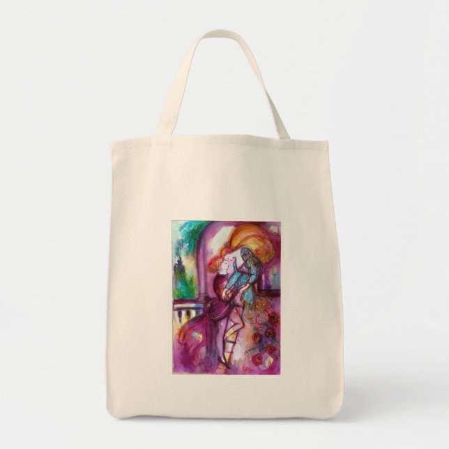 ROMEO AND JULIET Romantic Valentines's Day Tote Bag (Front)