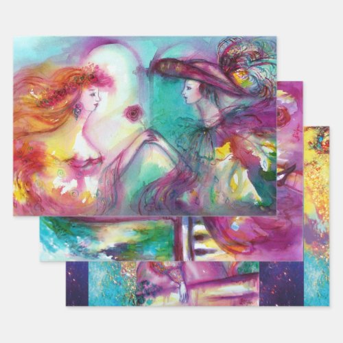 ROMEO AND JULIET Romantic Valentiness Day  Wrappi Wrapping Paper Sheets