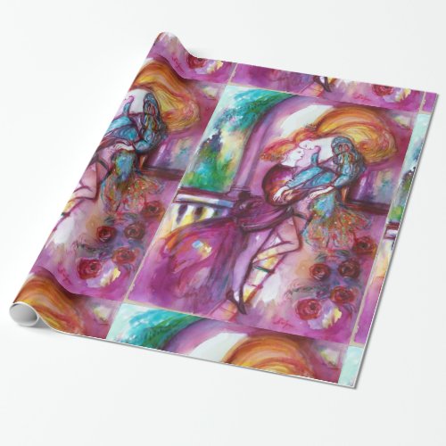 ROMEO AND JULIET Romantic Valentiness Day Wrapping Paper