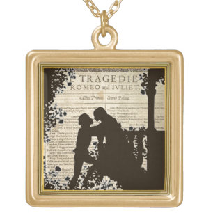 romeo and juliet silhouette necklace