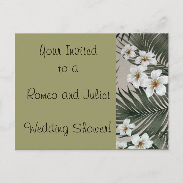 Romeo and Juliet , Wedding Invites (Front)