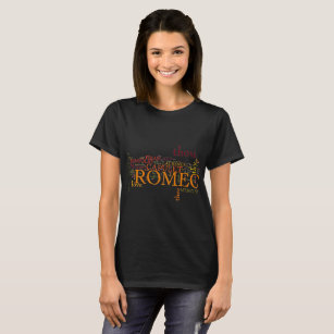 Romeo and Juliet Word Art T-Shirt
