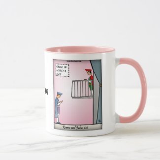 Romeo and Julius Pink Combo Coffee Mug