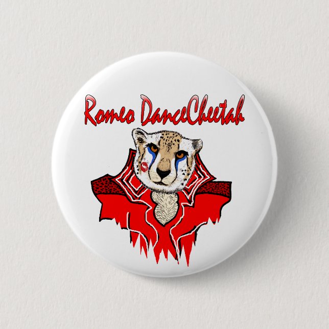 Romeo Dance Cheetah Button (Front)