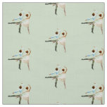 Romeo &amp; Juliet Ballet Figures Dance on Pale Green Fabric