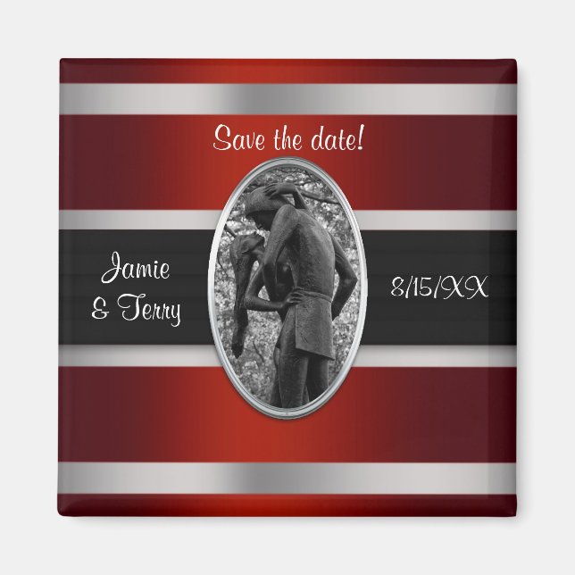 Romeo & Juliet, Central Park NYC Save the Date Magnet (Front)