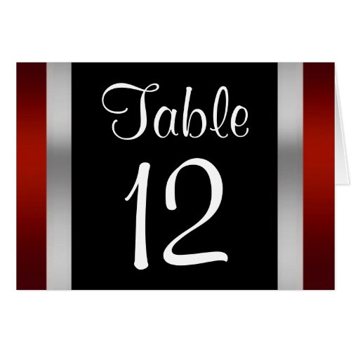 Romeo  Juliet Central Park NYC Table Number Card