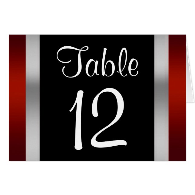 Romeo & Juliet, Central Park NYC Table Number Card (Front Horizontal)