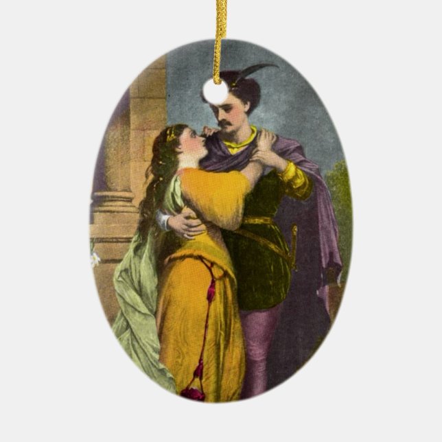 Romeo & Juliet Ceramic Ornament (Front)
