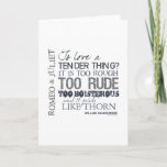 Romeo & Juliet Love Quote Card