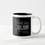 Romeo & Juliet Love Quote Two-Tone Coffee Mug