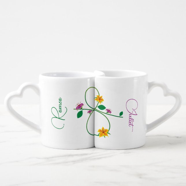 Romeo & Juliet Lover's Mug Set (Front Nesting)