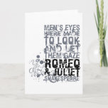 Romeo & Juliet Men Quote Card