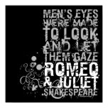 Romeo & Juliet Men Quote Poster