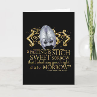 Romeo & Juliet Quote (Gold Version) Card