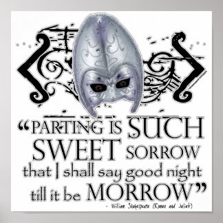 Romeo & Juliet Quote Poster
