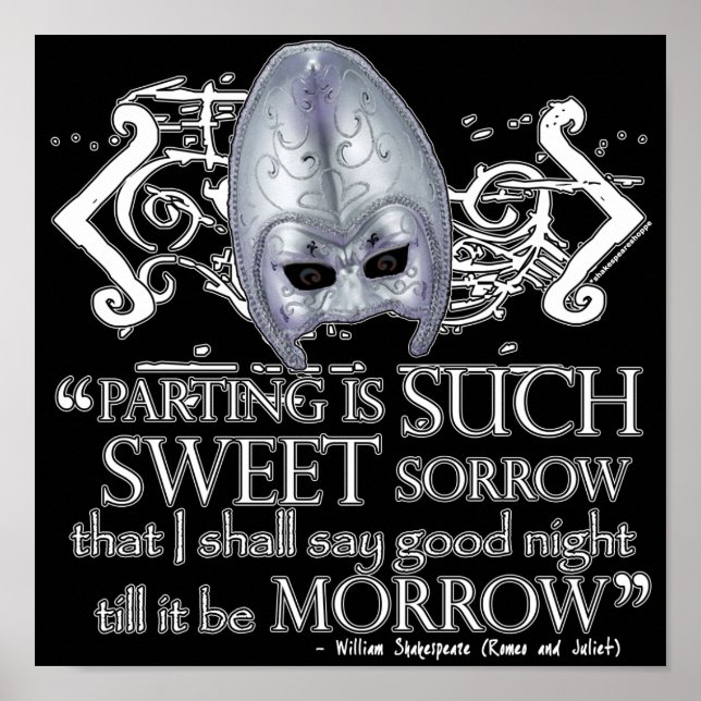 Romeo & Juliet Quote Poster (Front)