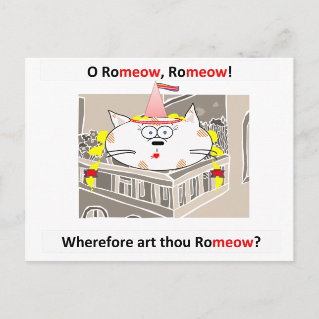 Romeow Postcard (Front)