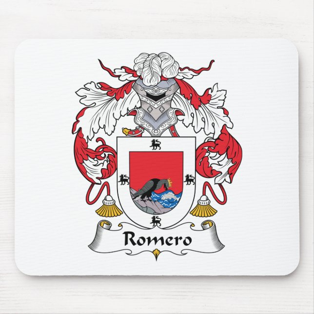 Romero Family Crest Mouse Pad (Front)