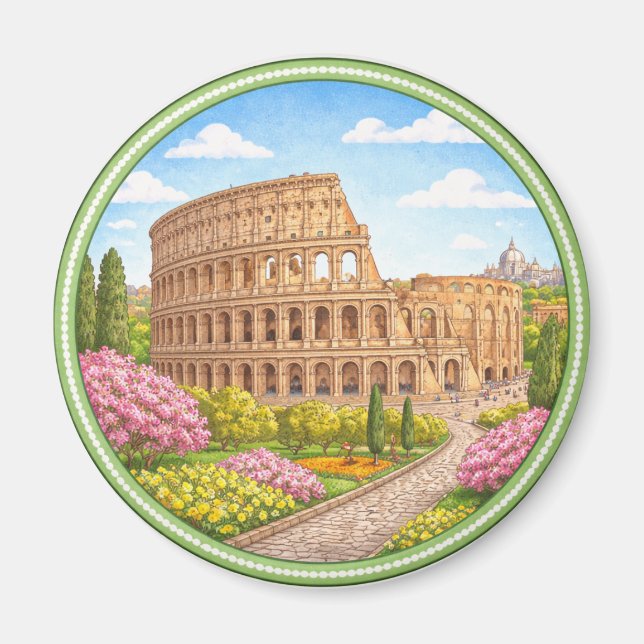 Rome's Colosseum Magnet (Front)