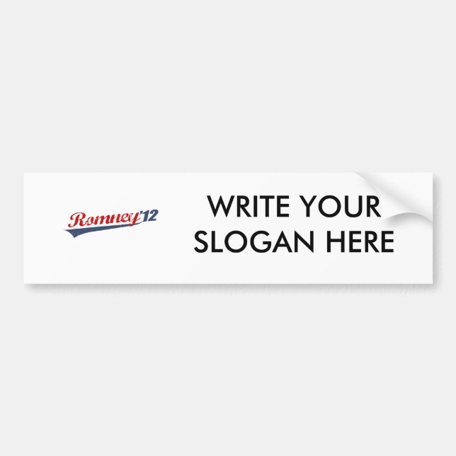 ROMNEY '12 LOGO BUMPER STICKER (Front)