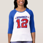 Romney '12, Varsity Sport Design, Mitt Romney T-Shirt