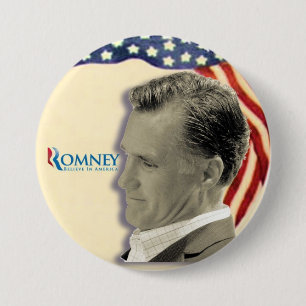Romney 2012 Retro-Style Patriotism Button