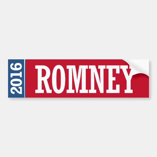 ROMNEY 2016 BUMPER STICKER (Front)