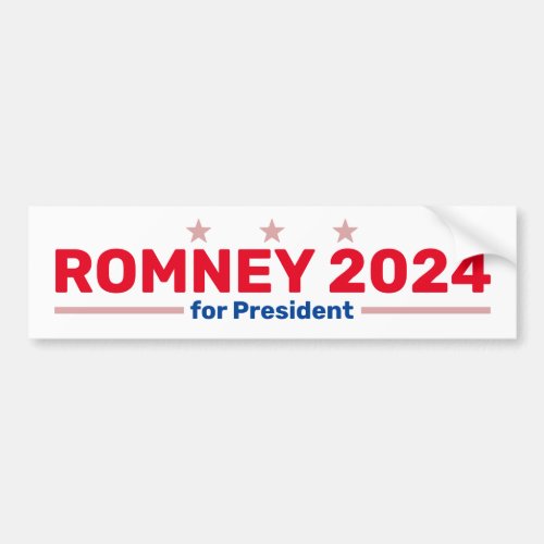 Romney 2024 bumper sticker