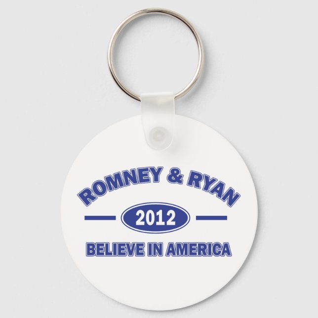 Romney And Ryan 2012 Keychain (Front)