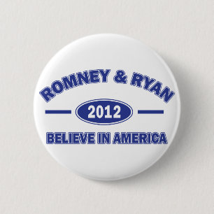 Romney And Ryan 2012 Pinback Button