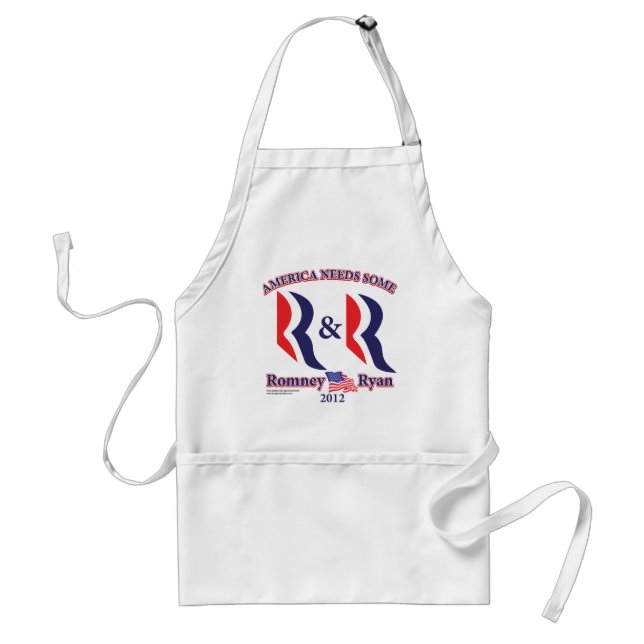Romney and Ryan Adult Apron (Front)