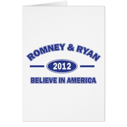 Romney and Ryan Believe Cards (Front)