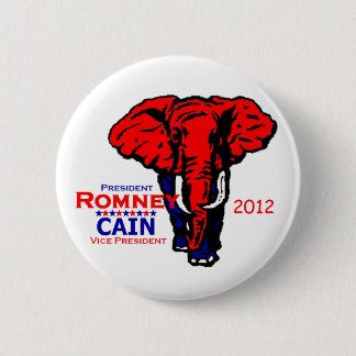 Romney Cain 2012 Pinback Button