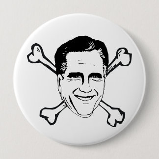 ROMNEY CROSSBONES.png Pinback Button