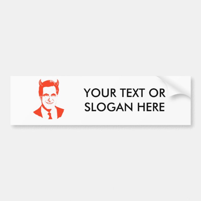 Romney Devil Bumper Sticker (Front)