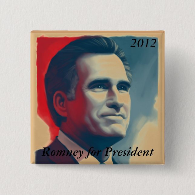 Romney for President Button (Front)