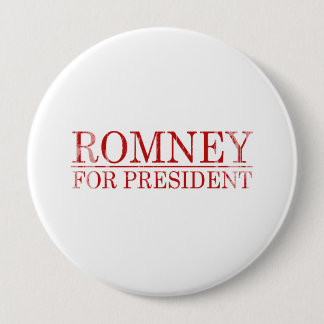 ROMNEY FOR PRESIDENT (Red) Pinback Button