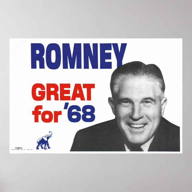 Romney--Great for 68 Poster (Front)