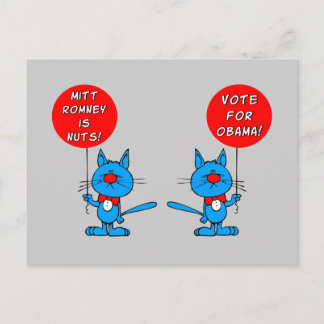 Romney is nuts vote for Obama Postcard