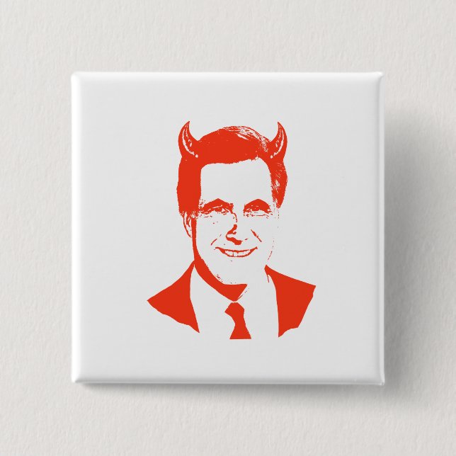 Romney is the Devil Button (Front)