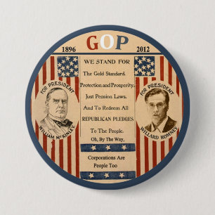 Romney & McKinley Pinback Button