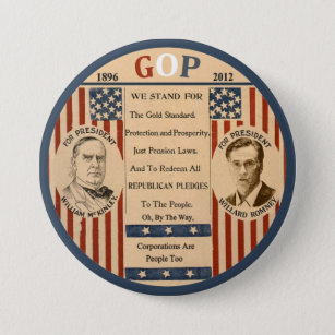 Romney & McKinley Pinback Button