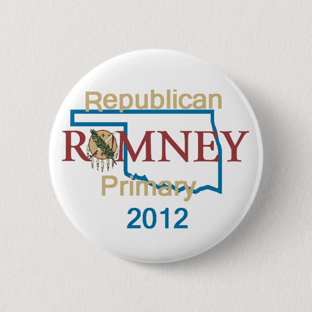 Romney OKLAHOMA Button (Front)